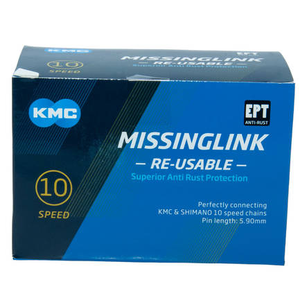 Ketjulukko KMC 10R EPT Silver, 11/128", 40 kpl/ltk - Ketjut 10-vaihteisiin - WC10EPTR0 - 2