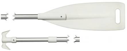 Teleskooppimela/venehaka 90x160cm - Veneen airot, melat ja venehaat - M34-459-20 - 1