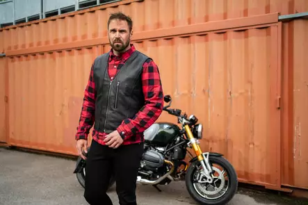 Halvarssons Nahkaliivi Vassbo, musta - MP Nahkatakit - 710-26020200 - 1