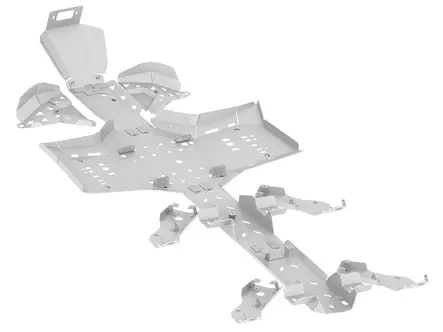 CanAm G2 Outlander 6x6: (2019+) Pohjapanssarisarja, alumiini - Mönkijän alumiiniset pohjapanssarit - 0224800 - 1