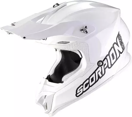Crossikypärä Scorpion VX-16 EVO AIR Solid valkoinen - Crossikypärät - 649-2382-0 - 1