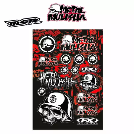 FX Factory effex Metal Mulisha Sticker Kit 1, tarrasarja - Tarrat - 14-68050 - 1