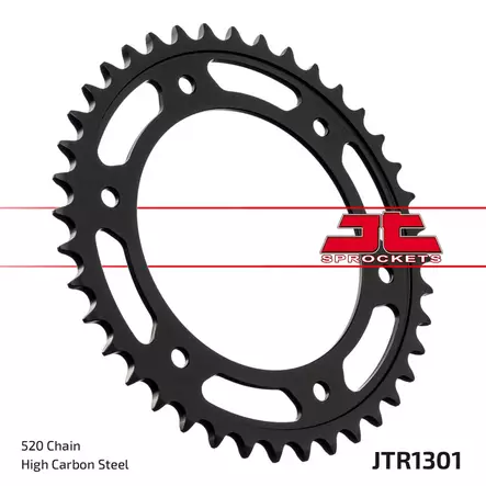 JT Rear Sprocket JTR1301.40 - Moottoripyörän takarattaat - 274-R1301-40 - 1