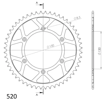 JT takaratas 251.50 - Crossipyörän takarattaat - 27-2-251-50 - 1