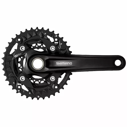 Kampipari Shimano FC-MT500, 40/30/22, 10v, 175mm alu, Hollowtech, musta - Polkupyörän kampiparit - 61360 - 1