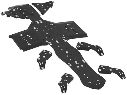 Pohjapanssarisarja CanAm G2 Outlander 6x6 2019+, muovi - Mönkijän muoviset pohjapanssarit - 0224900 - 2