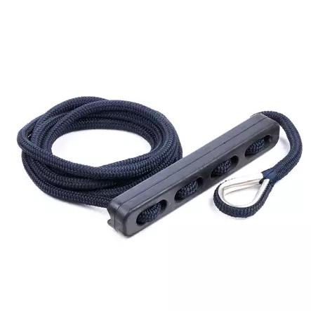 Qvarken Kiinnitysköysi Dockline joustimella 12mm 4m navy sin - Veneen kiinnitysköydet - 102-03-0140 - 1