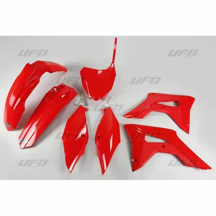 UFO Muovisarja 5-osainen Punainen 070 CRF250R 18- / CRF450 2017- - Crossipyörän muovisarjat - 650-K119-070 - 1