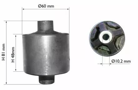 Vaihteiston kumityyny: LIGIER progress - Mopoauton moottorin osat - 309-131820 - 1