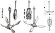 Ankkuri Grapnel 0,7 kg - Veneen ankkurit - M01-139-00 - 1