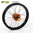 Haan wheel SX65 FRONT 02- 14-1,60 BLACK RIM/ORANGE HUB - Crossipyörän etupyörät - 540-13100-2310 - 1
