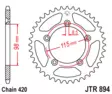 JT Takaratas Alumiini 7075 T6 Musta JTA894.46BLK - Crossipyörän takarattaat - 274-A894-46-0 - 1