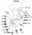 Perf metals anodi, Bracket Yamaha - Veneen anodit - 126-1-003570 - 1