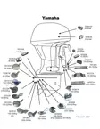 Perf metals anodisarja Yamaha 200-300HP 4-Stroke - Veneen anodit - 126-1-104940 - 2