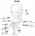 Perf metals anodi, Side Pocket Honda - Veneen anodit - 126-1-001980 - 1