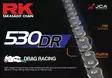 RK 530 DR Drag Race Chain - Moottoripyörän ketjut - 282-530120-160 - 1