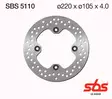SBS Jarrulevy Standard - Moottoripyörän jarrulevyt - 230-5110 - 1