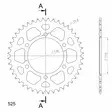 Supersprox Alu Rear sprocket SU/YA Black 44 - Moottoripyörän takarattaat - 27-3-486-44-0 - 2