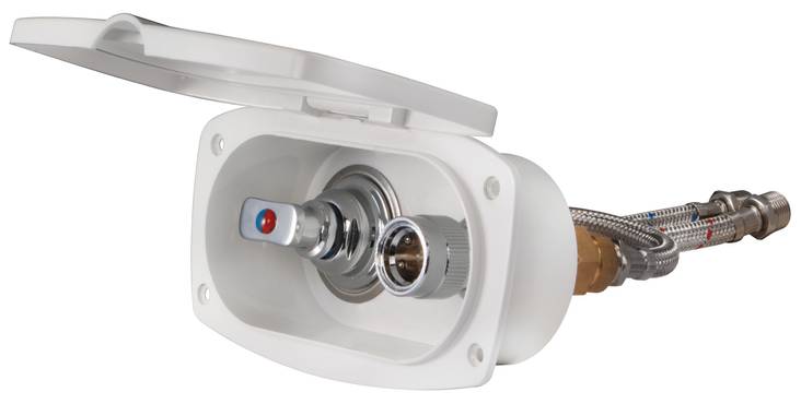 Osculati New Edge water plug w/mixer - Veneen läpivienti - M16-442-70 - 1