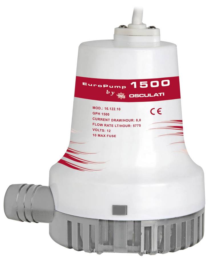Pilssipumppu Europump II 1500 12v - Veneen pilssipumput - M16-122-10 - 1