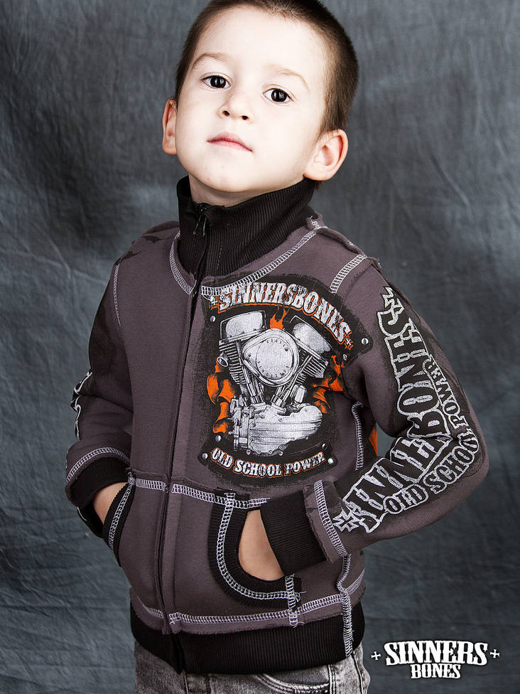 Sinners Bones - "Old School Power" lasten svetari - Paidat ja hupparit - SB0035-0 - 1