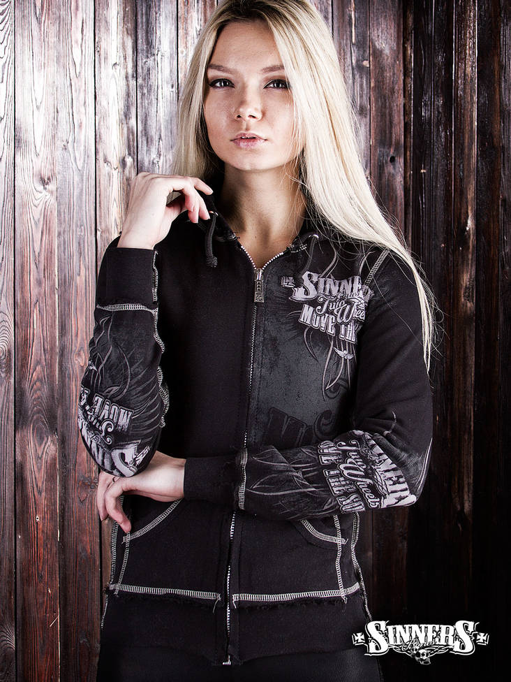 Sinners Bones - "Two Wheels Move the Soul" naisten huppari - Paidat ja hupparit - SB0043-0 - 1