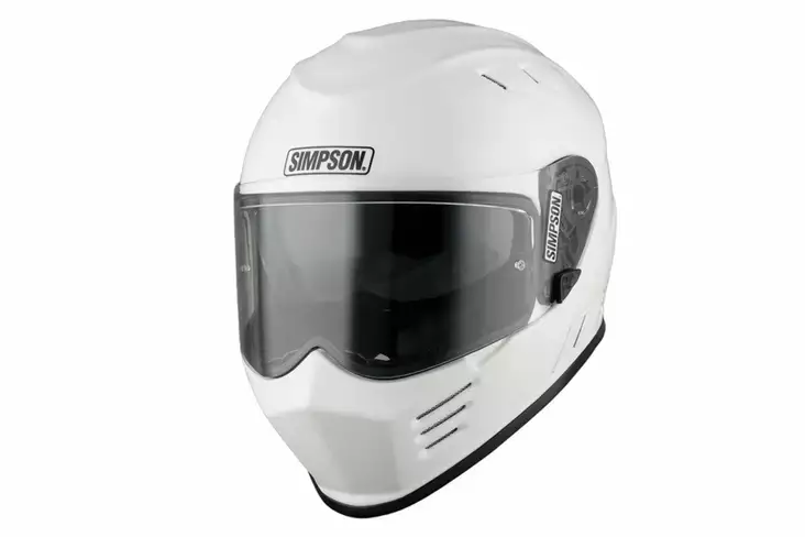 MP-kypärä SIMPSON Venom 06 solid, kiiltävä valkoinen - Umpikypärät - 638-2400 - 1