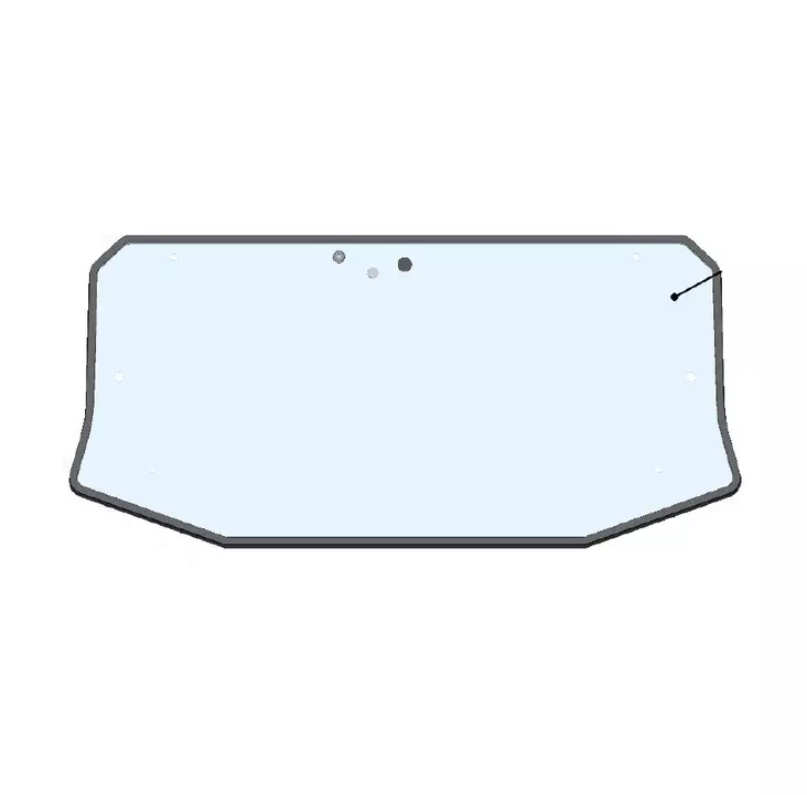 DFK Etulasi sis.tiiviste Yamaha YXZ 1000 - DFK lämpöhyttien varaosat - 723-41S07U02-10M00 - 1