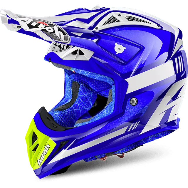 Airoh Kypärä Aviator 2.2 Cairoli Ottobiano sininen kiiltävä - Crossikypärät - 57-8024-0 - 1