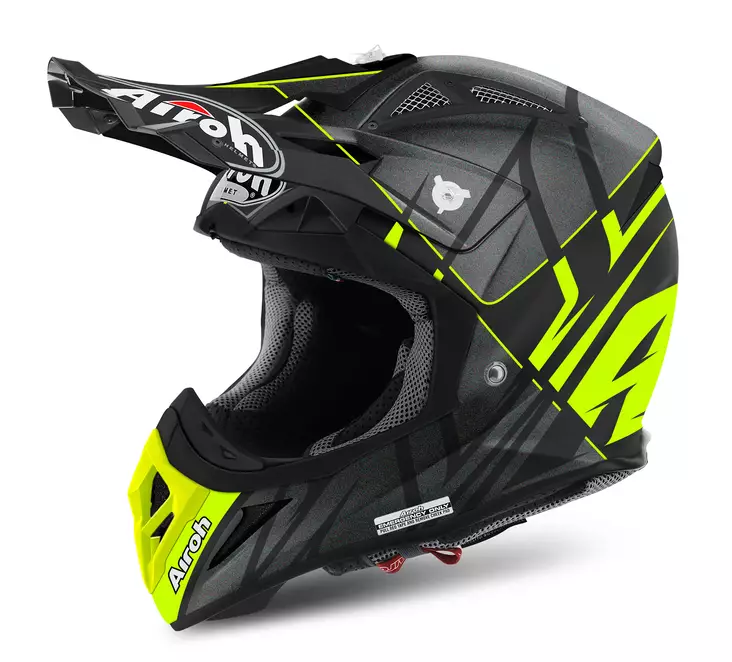 Airoh Kypärä Aviator 2.2 Styling keltainen matta - Crossikypärät - 57-7006-0 - 2