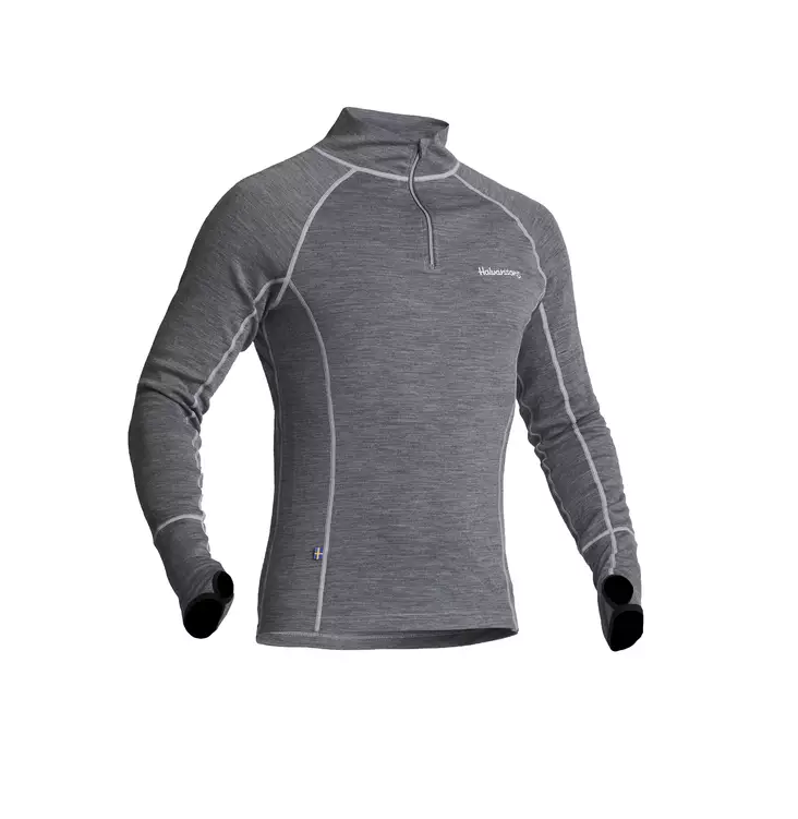 Aluspaita Halvarssons Wool Polo, harmaa - Alusasut ja kerrastot - 710-22130190-0 - 1