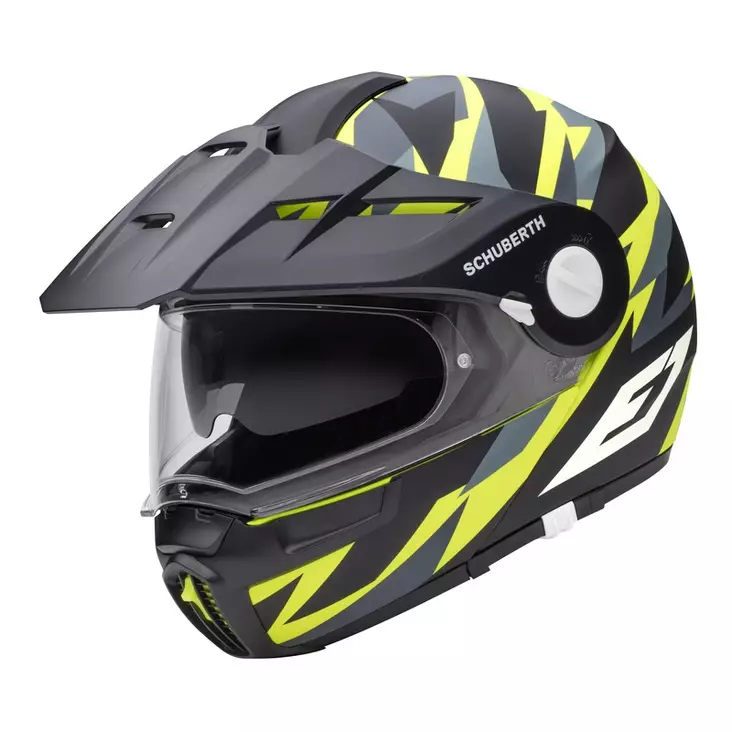 Avattava kypärä Schuberth E1 Rival, keltainen camo - Avattavat- ja avokypärät - 51-1822-0 - 1