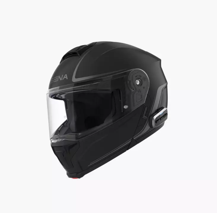 Avattava kypärä Sena OutRush 2 Flip-up Mesh, mattamusta - Avattavat- ja avokypärät - 298-3-26050 - 2