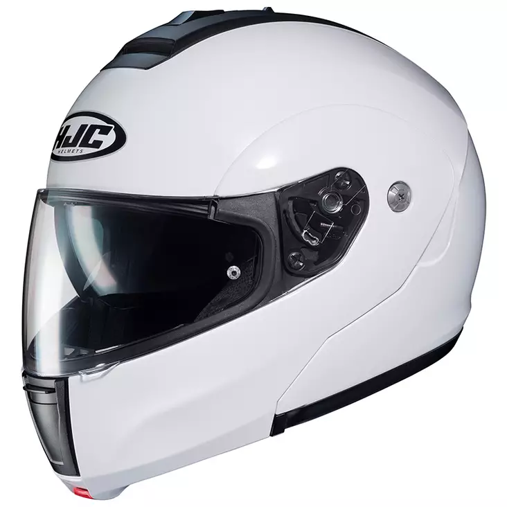Avattava moottoripyöräkypärä HJC C90, helmenvalkoinen - Avattavat- ja avokypärät - 630-199906-0 - 1