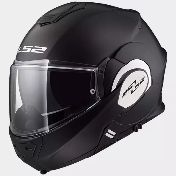Avattava mp-kypärä LS2 FF399 Valiant Solid, mattamusta - Avattavat- ja avokypärät - 636-8028-0 - 1