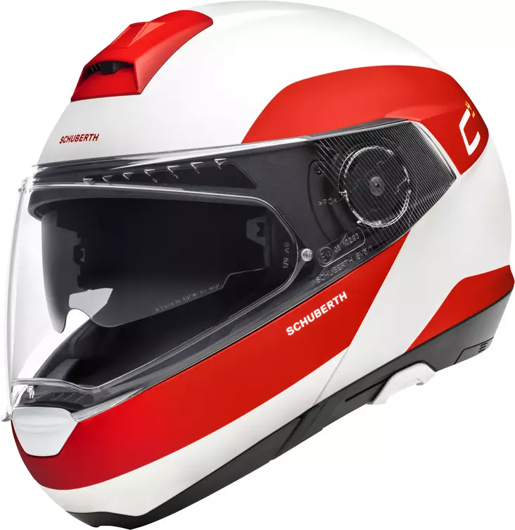Avattava mp-kypärä Schuberth C4 Pro Fragment, punainen - Avattavat- ja avokypärät - 51-1911-0 - 1