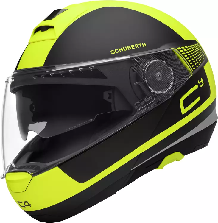 Avattava mp-kypärä Schuberth C4 Pro Legacy, keltainen - Avattavat- ja avokypärät - 51-1910-0 - 1