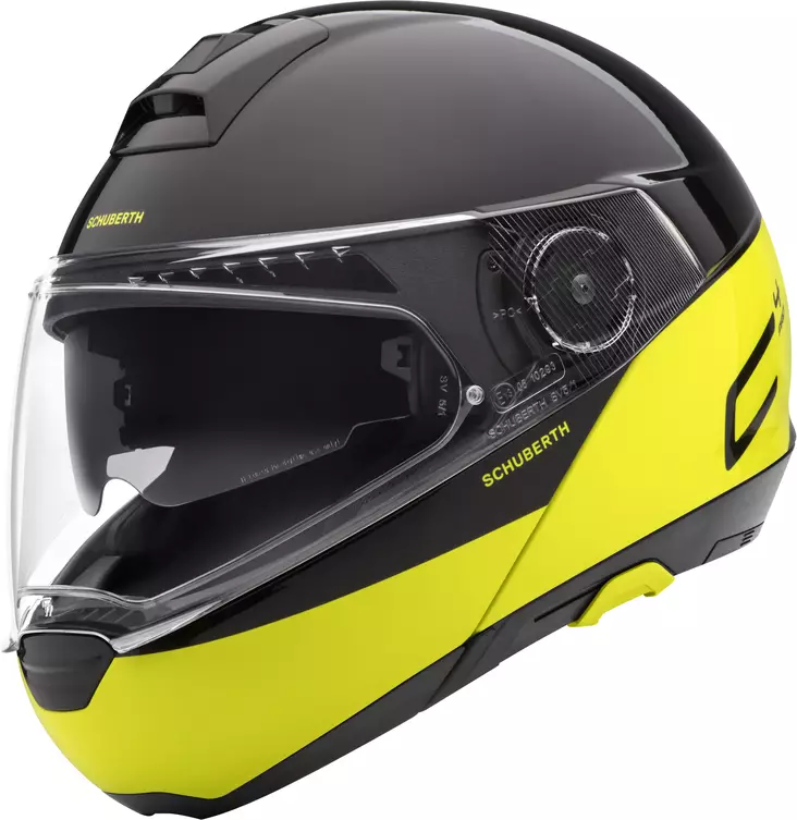 Avattava mp-kypärä Schuberth C4 Pro Swipe, keltainen - Avattavat- ja avokypärät - 51-1916-0 - 1