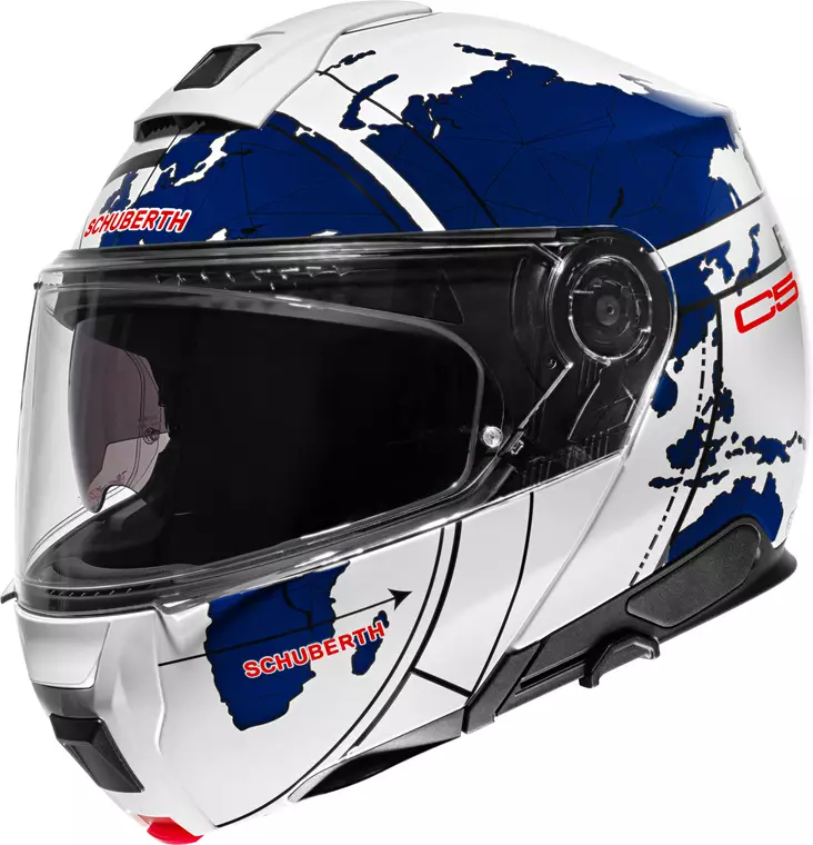 Avattava mp- kypärä Schuberth C5 Globe, sininen - Avattavat- ja avokypärät - 51-2300 - 1