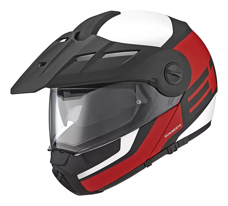 Avattava MP-kypärä Schuberth E1 Guardian, punainen - Avattavat- ja avokypärät - 51-1658-0 - 1
