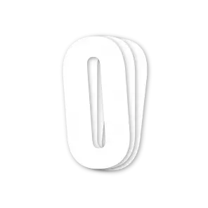 Blackbird kilpanumerot valkoinen 3kpl/srj 13x7cm #0 - Crossipyörän kilpanumerot - 381-5047-10-0 - 1