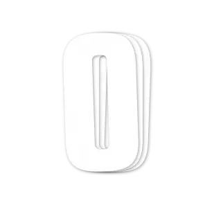 Blackbird kilpanumerot valkoinen 3kpl/srj 16x7,5cm #0 - Crossipyörän kilpanumerot - 381-5048-10-0 - 1