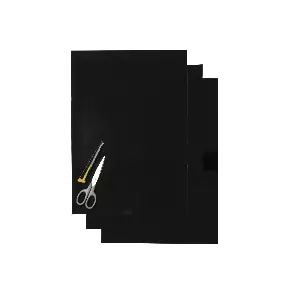 Blackbird Numerokilven tarra-arkki musta 47x33cm (3kpl) - Crossipyörän kilpanumerot - 381-505120 - 1