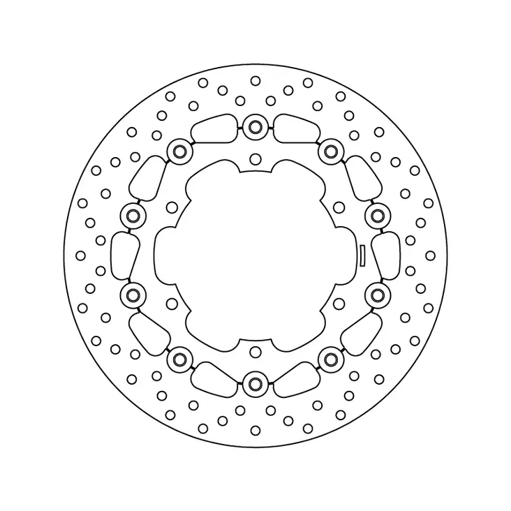 Brembo Jarrulevy Serie Oro kelluva - Moottoripyörän jarrulevyt - 232-78B40830 - 1