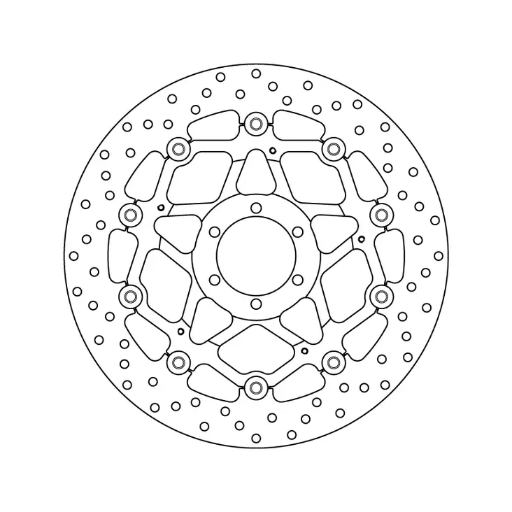 Brembo Jarrulevy Serie Oro kelluva - Moottoripyörän jarrulevyt - 232-78B40870 - 1