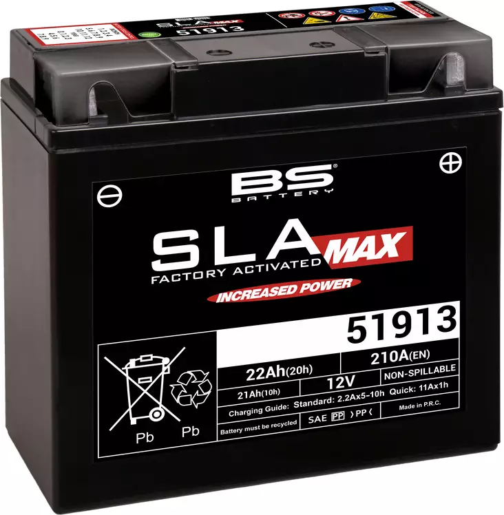 BS Battery 51913 (FA) SLA MAX - Sealed & Activated - BS akut - 140-300860 - 1