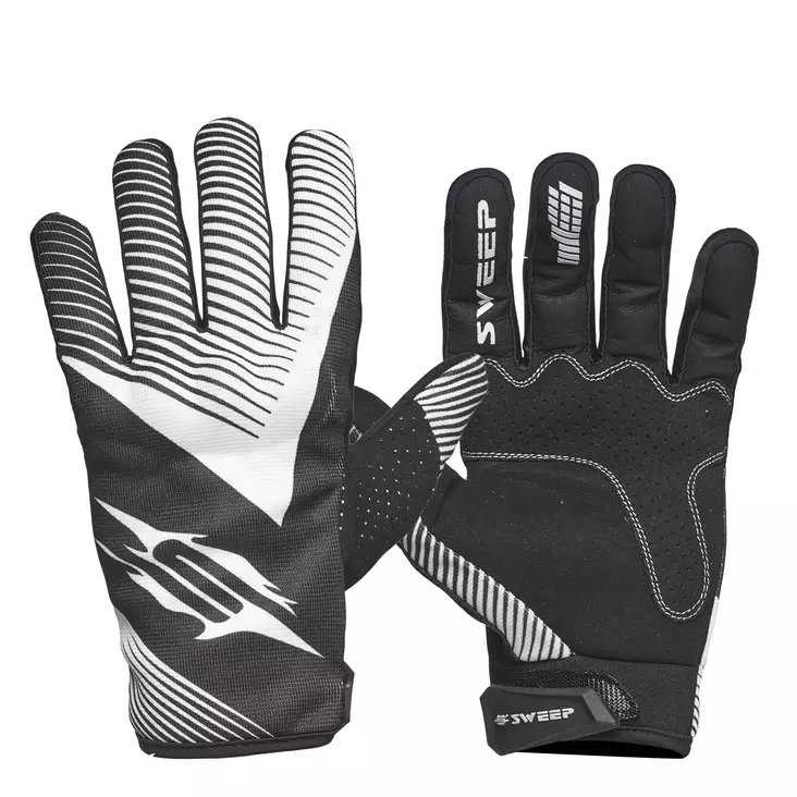 Crossihanskat Sweep MX4, musta/valkoinen - Crossihanskat - 534-1963-0 - 1