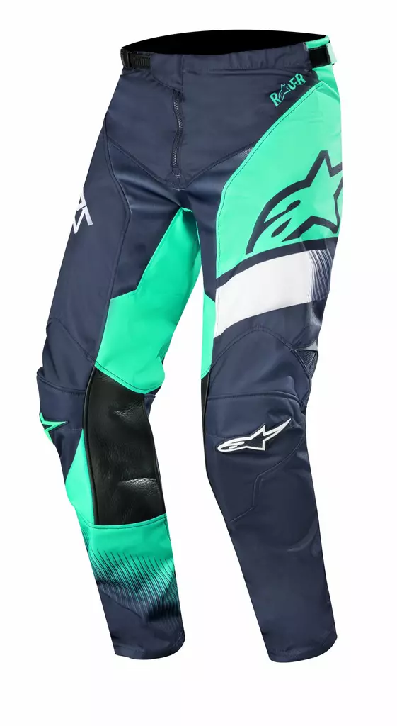 Crossihousut Alpinestars Racer Supermatic, sinivihreä/valkoinen - Crossihousut - D247960 - 1