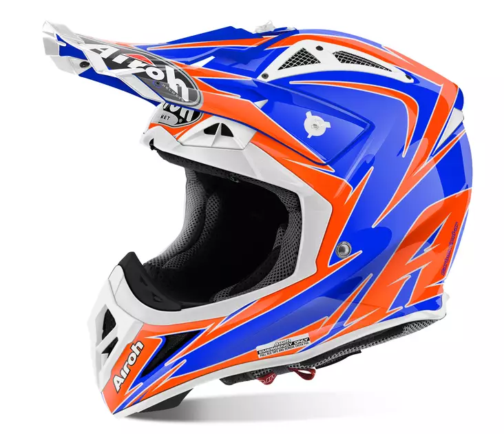 Crossikypärä Airoh Aviator 2.2, Edge sininen kiiltävä - Crossikypärät - 57-7003-0 - 2