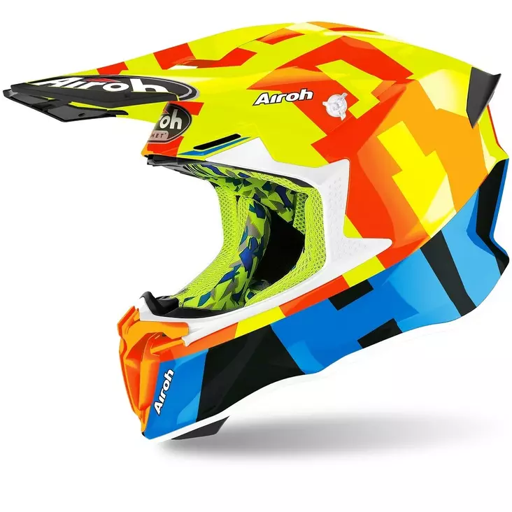 Crossikypärä Airoh Twist 2.0 Frame, kiiltävä keltainen - Crossikypärät - 57-2056-0 - 1